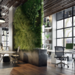 Modern office workspace designed to support employee well-being, collaboration, and a healthy workplace culture