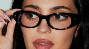 Kylie Jenner Meta AI smart glasses with integrated camera demonstrating wearable artificial intelligence technology