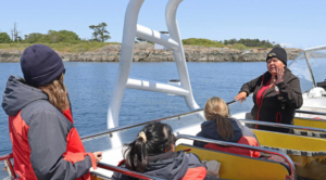 Image of Canadian Equality Consulting team members learning about Indigenous Land in Victoria, BC